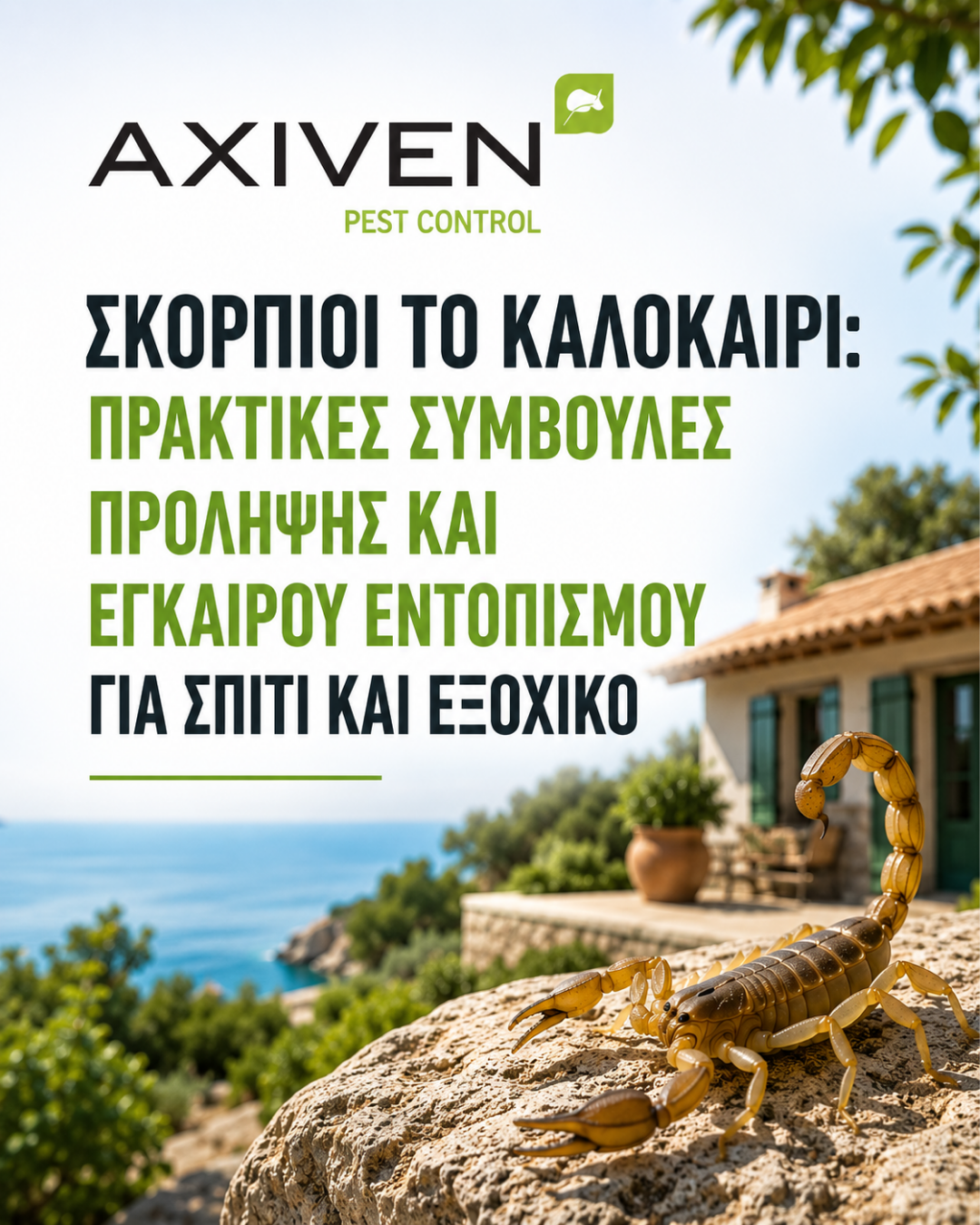 σκορπιός σε εξοχικό